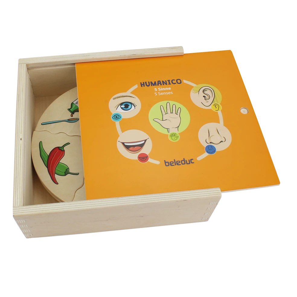 Puzzle educativ din lemn cele 5 simțuri [1]