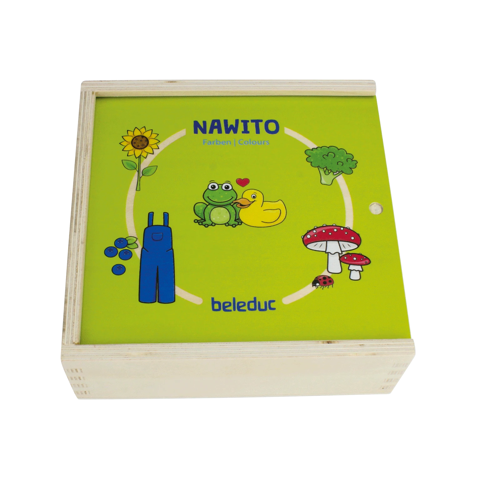 Puzzle - Puzzle educativ din lemn cu culori pentru copii