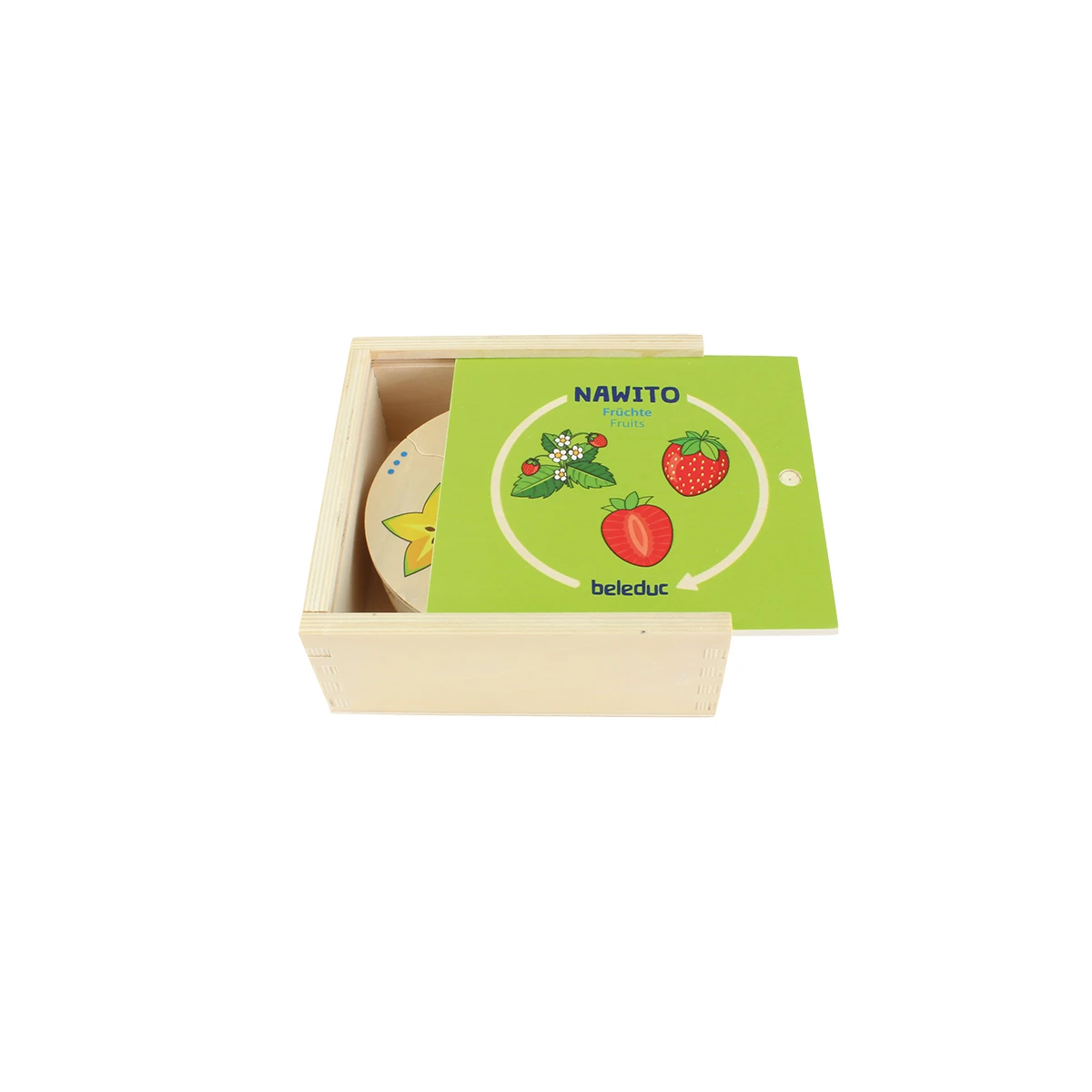 Puzzle educativ din lemn cu fructe [1]