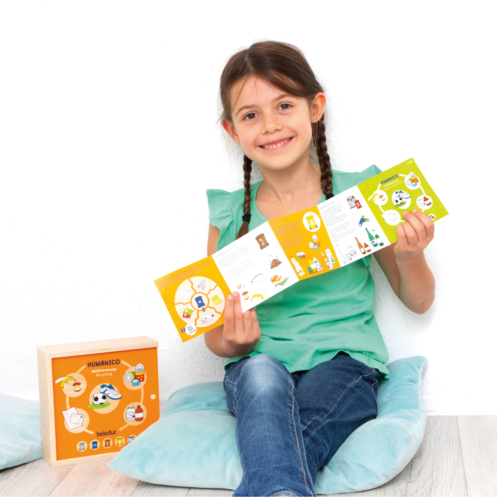 Puzzle educativ din lemn pentru sortarea deșeurilor și reciclare [10]