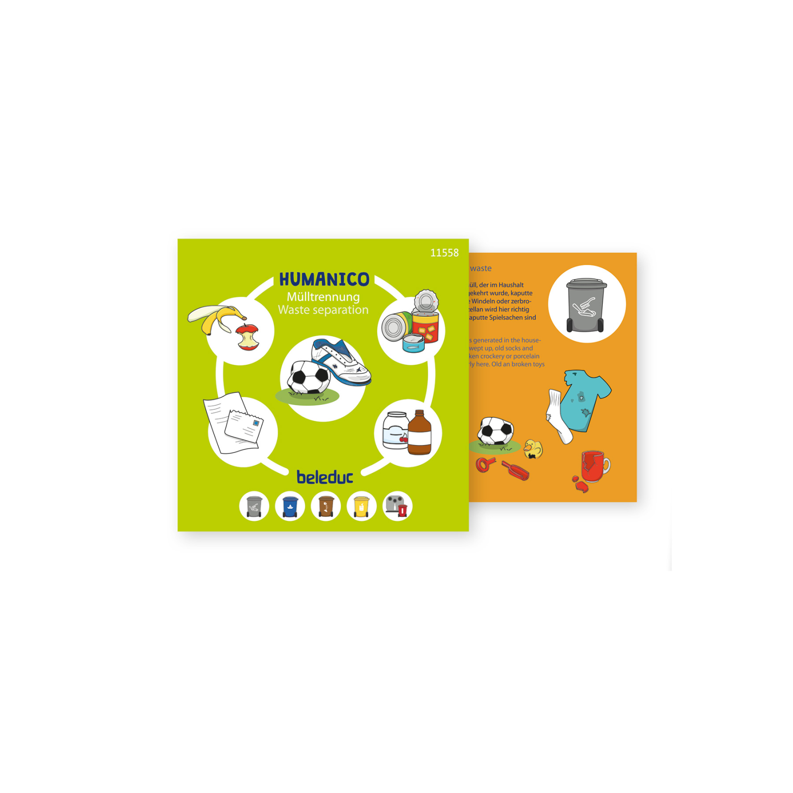 Puzzle educativ din lemn pentru sortarea deșeurilor și reciclare [2]