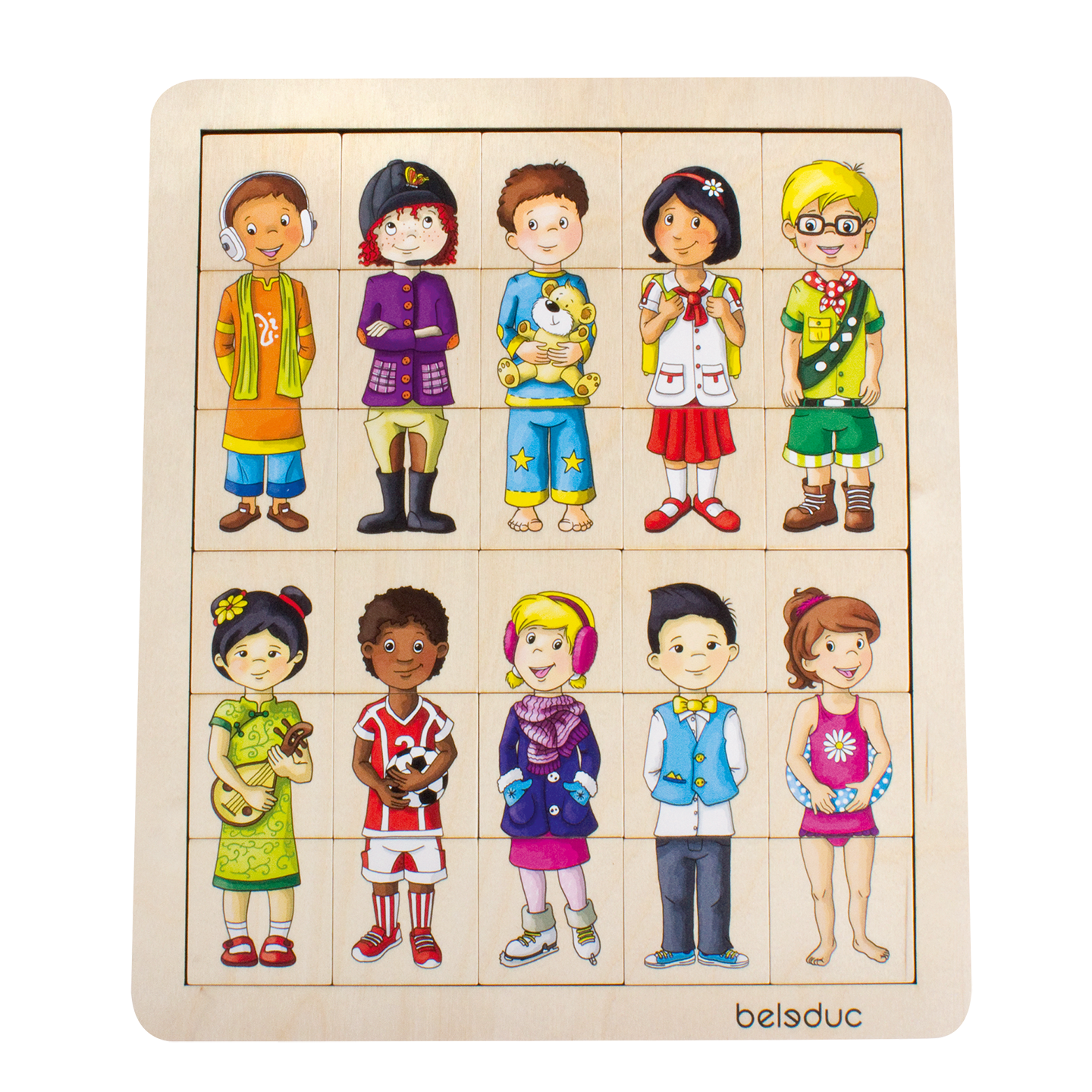 Puzzle educativ potrivește și combină - Copii [2]