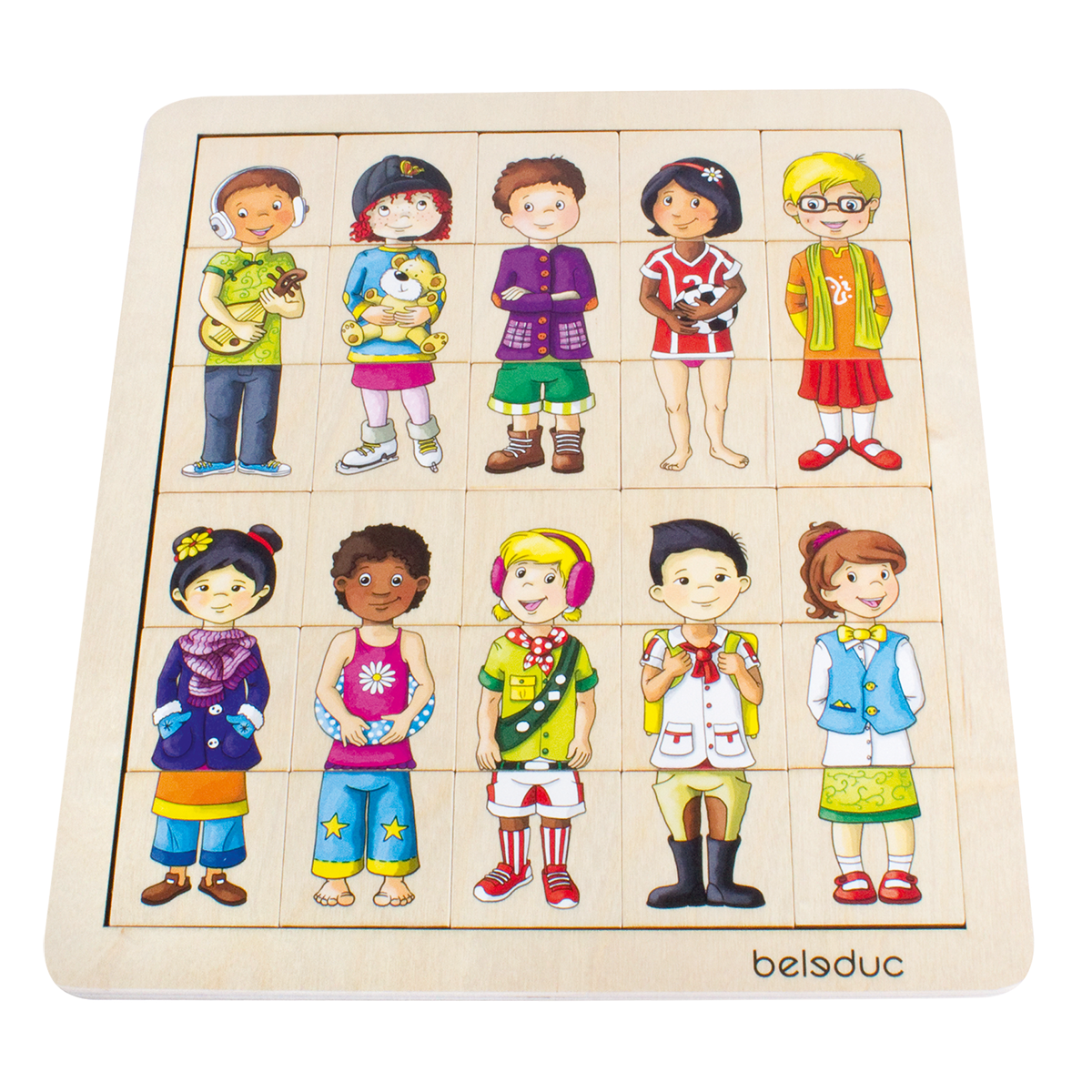 Puzzle educativ potrivește și combină - Copii [1]