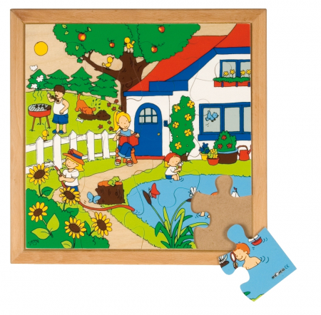 Creativitate si indemanare - Puzzle lemn vara, Educo