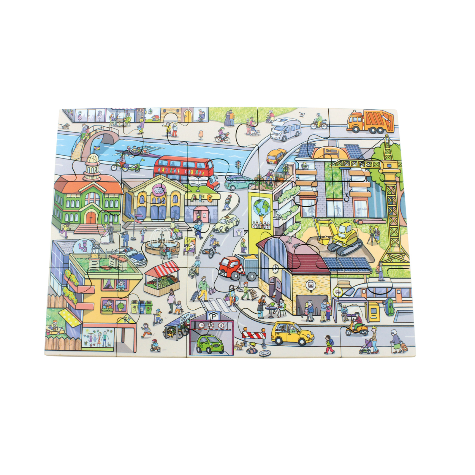 Puzzle mare de podea - viața în oraș [4]