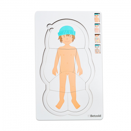 Puzzle multistrat anatomie băiat, 28 de piese [2]
