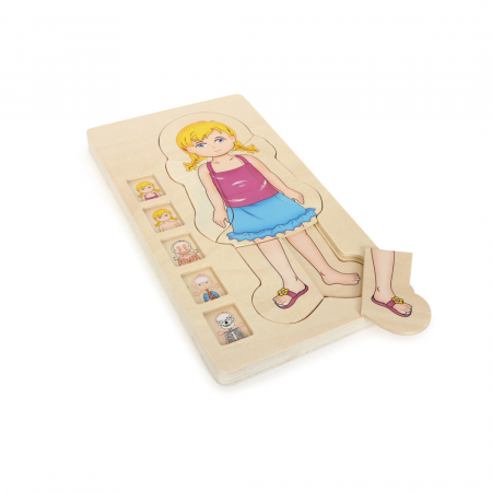 Puzzle multistrat de anatomie - fată [3]