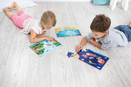 Puzzle uriaș de podea din lemn De la adâncurile mării până în cosmos [13]