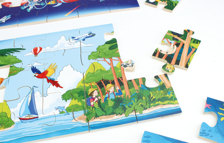 Puzzle uriaș de podea din lemn De la adâncurile mării până în cosmos [7]