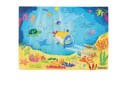 Puzzle uriaș de podea din lemn De la adâncurile mării până în cosmos [5]