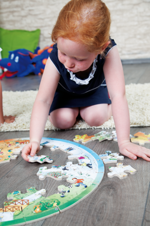 Puzzle XXL educativ din lemn: 4 anotimpuri [7]