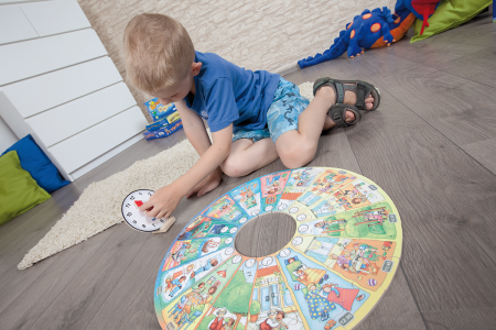 Puzzle XXL educativ din lemn Ziua mea [9]