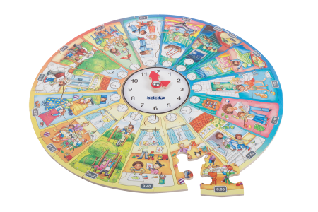 Puzzle XXL educativ din lemn Ziua mea [2]