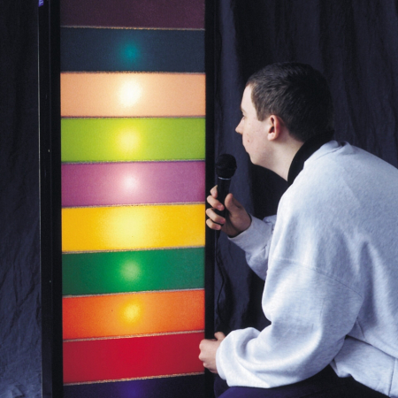 Stimulare auditiva - Scară de lumini senzoriale multicolore - joc logopedic