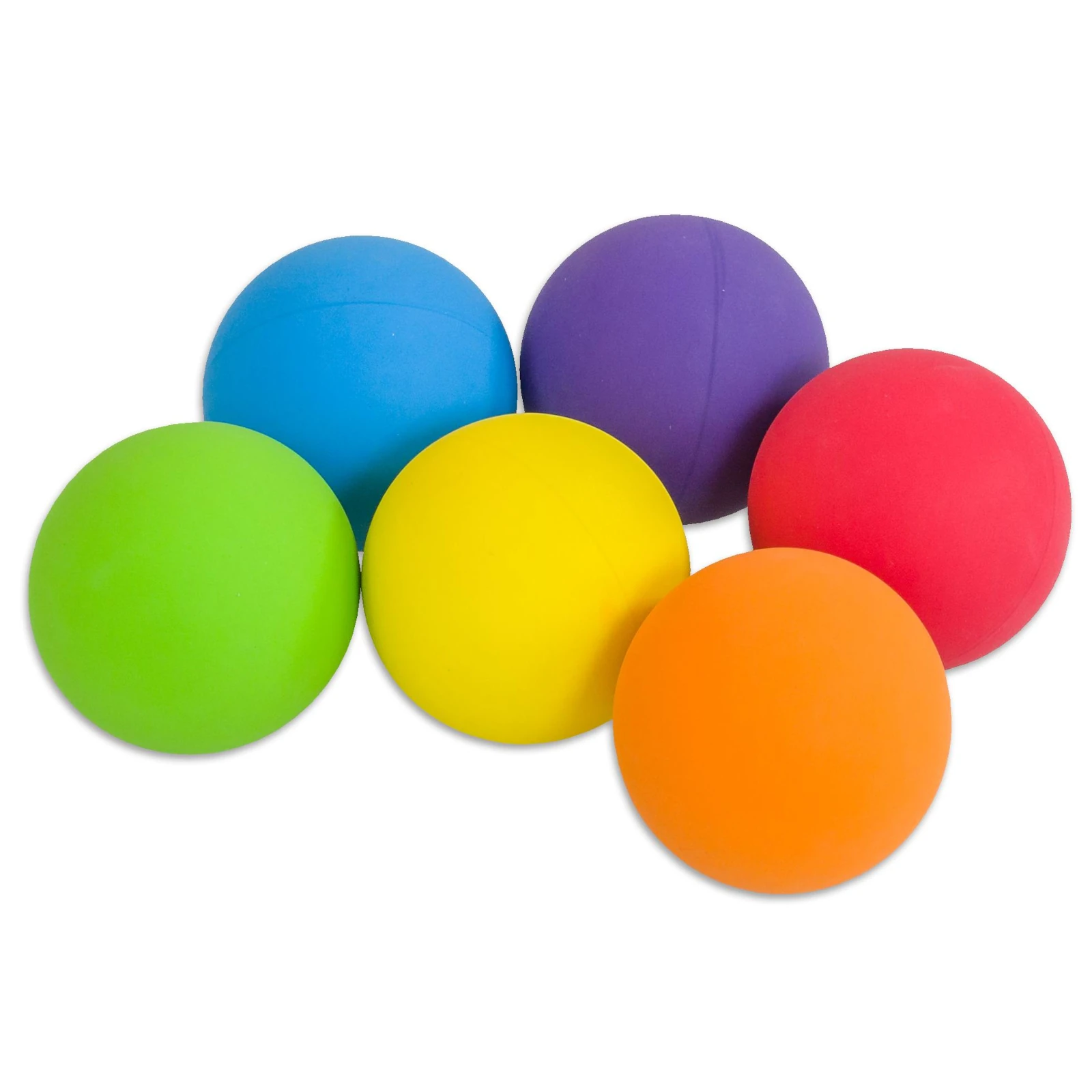 Spații de joacă - Set 6 mingi din cauciuc multicolore pentru copii, diametru 6 cm