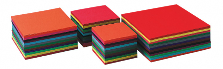 Hârtii - Set de carton 240 buc de dimensiune 16x16 cm, 140gr, 12 culori