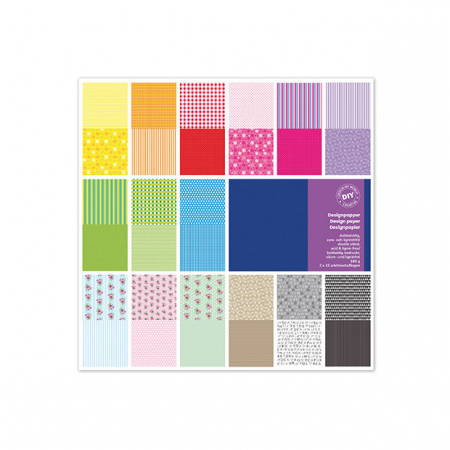 Hârtii - Set cu 30 hârtii de scrapbooking - Vichy