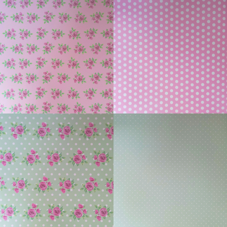 Set cu 30 hârtii de scrapbooking - Vichy [3]