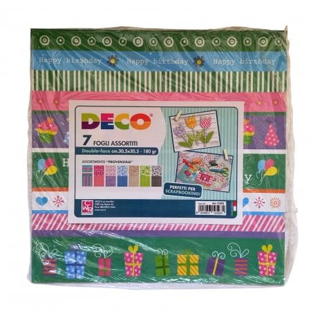 Speciale - Set cu 7 hârtii de scrapbooking - provensal