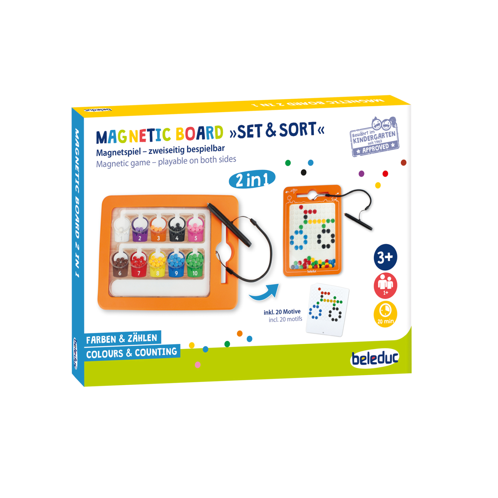 Sortare si numarare - Set cu tablă magnetică – aranjare și sortare