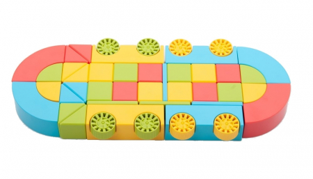 Set cub magnetic de construcții TickiT, 36 bucăți, multicolor [2]