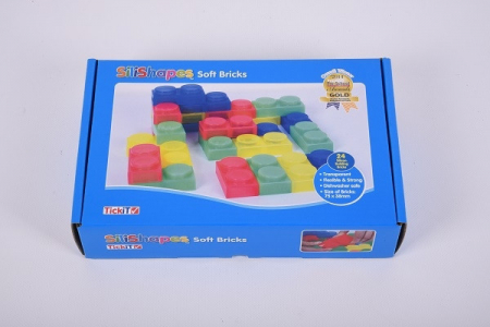 Set de 24 cuburi de construcții moi SiliShapes® [3]