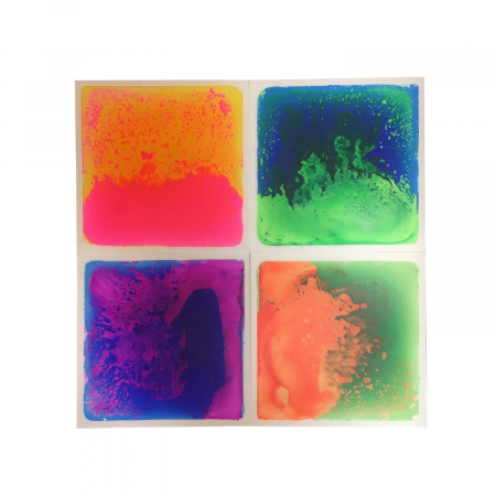 Echilibru - Set de 4 plăci senzoriale cu gel - UV
