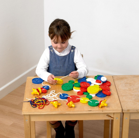 Nasturi de insirat plastic Gigant, Commotion, set de 44 bucati, multicolor [2]