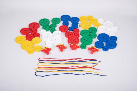 Nasturi de insirat plastic Gigant, Commotion, set de 44 bucati, multicolor [5]