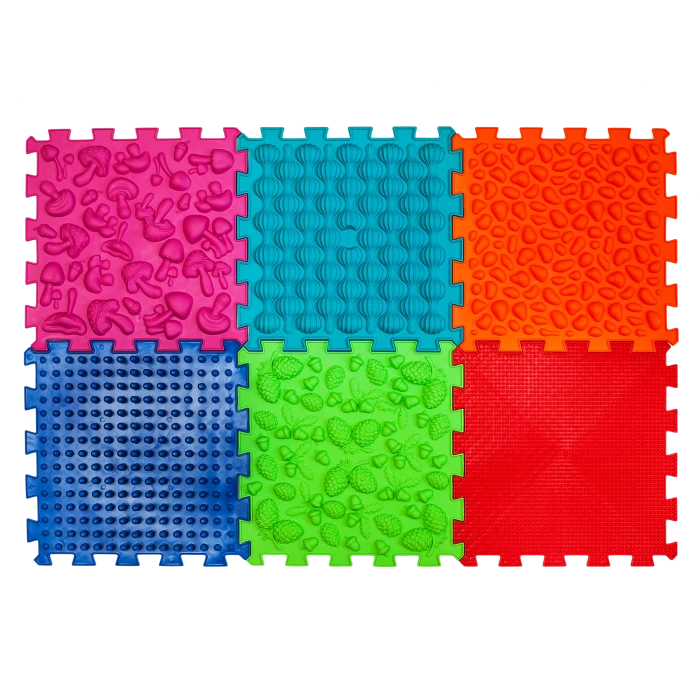 Stimulare senzoriala - Set de 6 covorașe senzoriale