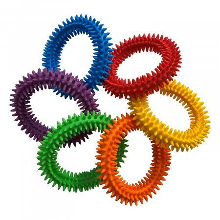Stimulare tactila - Set de 6 inele senzoriale