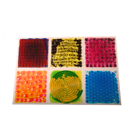 Set de 6 plăci senzoriale cu lichid texturat - 30 cm [1]