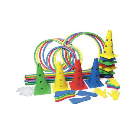 Trasee de motricitate - Set de dezvoltare psihomotrică cu 72 elemente