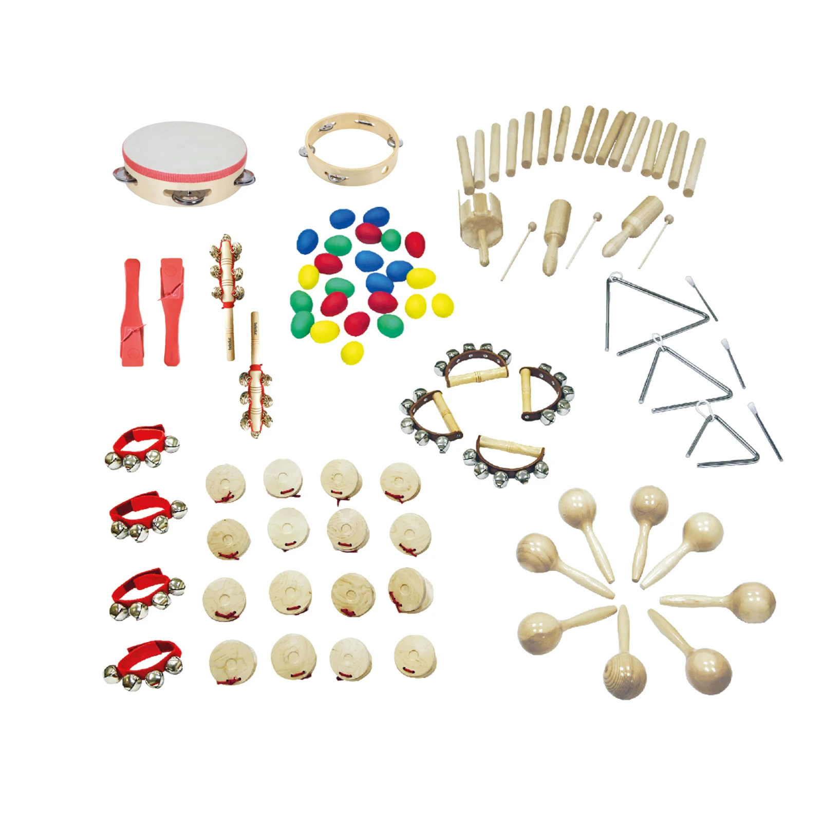 Instrumente muzicale - Set de instrumente muzicale de percuție pentru copii, 76 piese