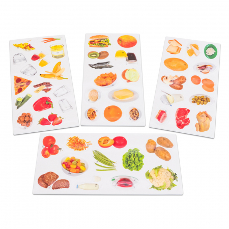 Set magnetic Piramida alimentară cu 50 de imagini și carte de lucru [2]