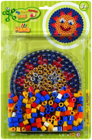 Margele HAMA MAXI - SOARE - 250 margele HAMA MAXI in blister
