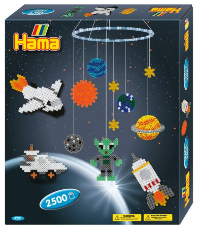 Seturi MIDI in cutie - SPAȚIUL - 2500 mărgele HAMA MIDI în cutie