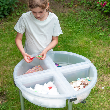 Tavă Educațională pentru Explorare și Sortare – 4 Compartimente Transparente [4]