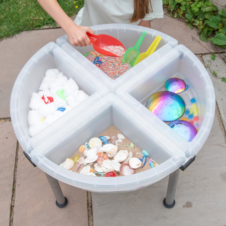 Tavă Educațională pentru Explorare și Sortare – 4 Compartimente Transparente [2]