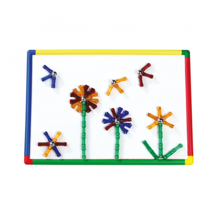 Tablă albă magnetică cu cadru colorat, 28 x 40 cm [1]