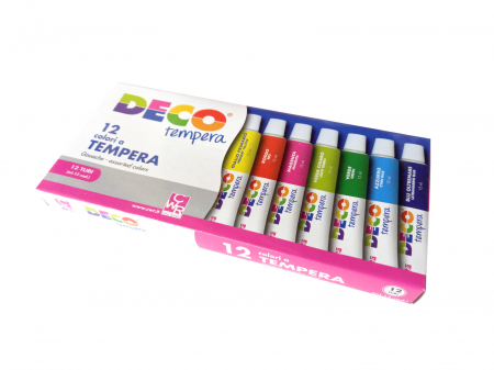 Tempera - Tempera DECO în 12 culori asortate