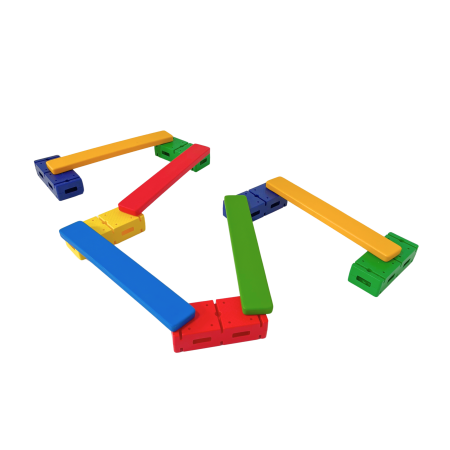 Spații de joacă - Traseu psihomotric senzorial cu plăci și blocuri