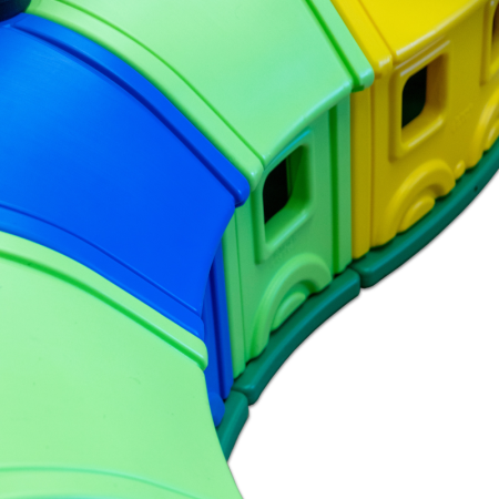 Tunel modular de jucărie cu vagoane – Model B [6]