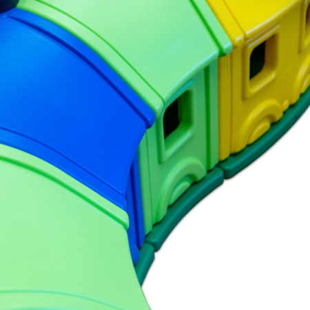 Tunel modular de jucărie cu vagoane - set de 8 vagoane [4]