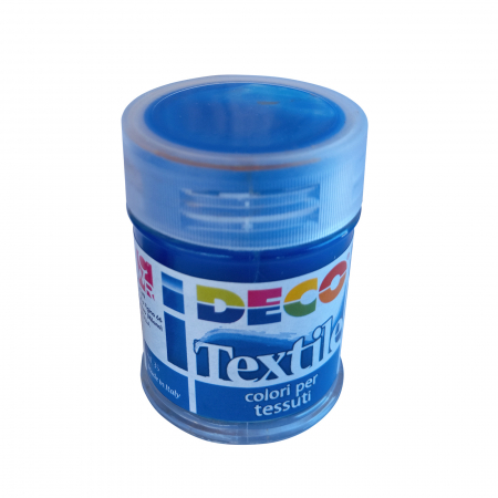 Produse - Vopsea albastru cyan pentru material textil în flacon de 35 ml