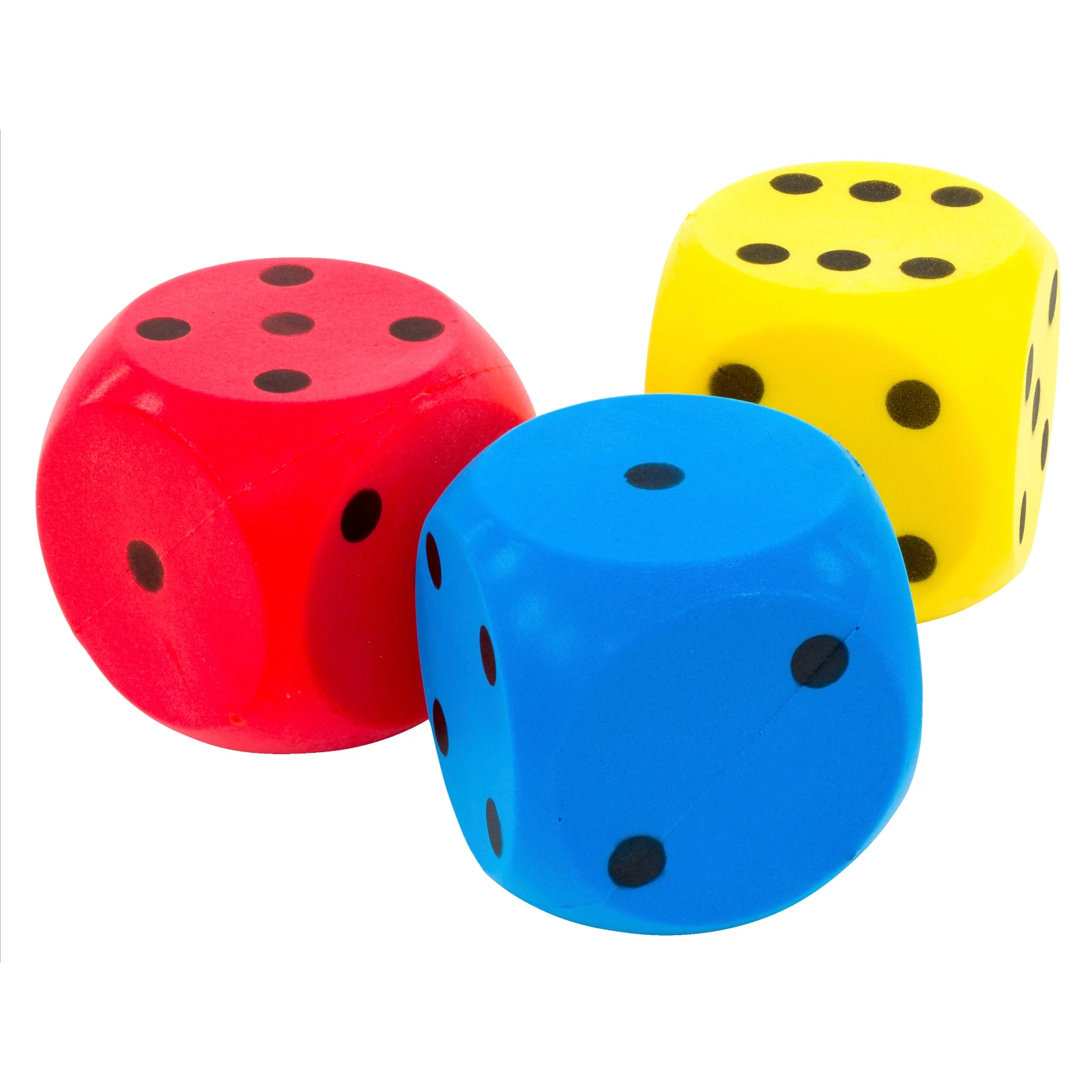 Spații de joacă - Zaruri din spumă, 16 cm, 3 bucăți
