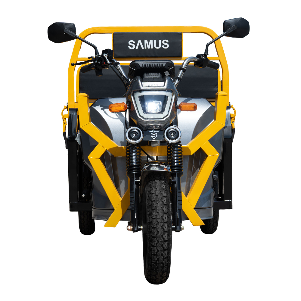 Triciclu electric cargo Samus Montana-25-1.3-72V32-Yellow-Dark Silver [2]