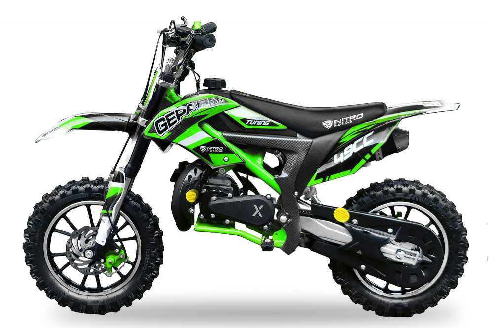 NITRO MOTORS 49cc mini Kinder Dirtbike Gepard DLX 10" Off-Road [2]