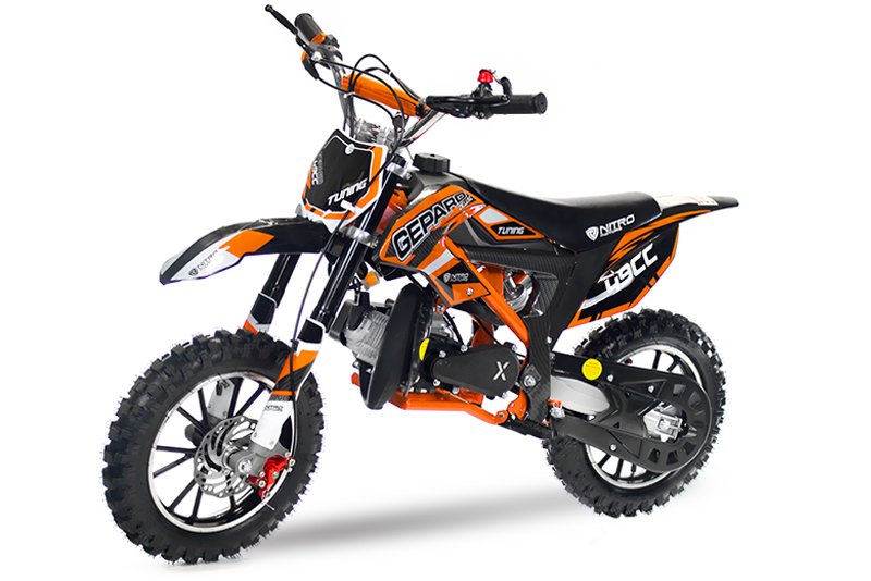 NITRO MOTORS 49cc mini Kinder Dirtbike Gepard DLX 10" Off-Road [10]