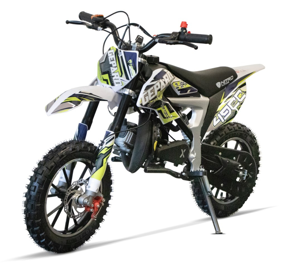 NITRO MOTORS 49cc mini Kinder Dirtbike Gepard DLX 10" Off-Road [1]